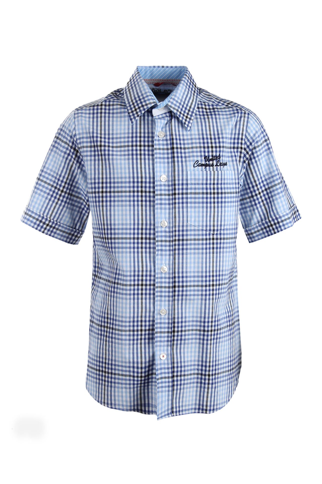 1/2-Arm-Boys-Hemd Slim-Fit