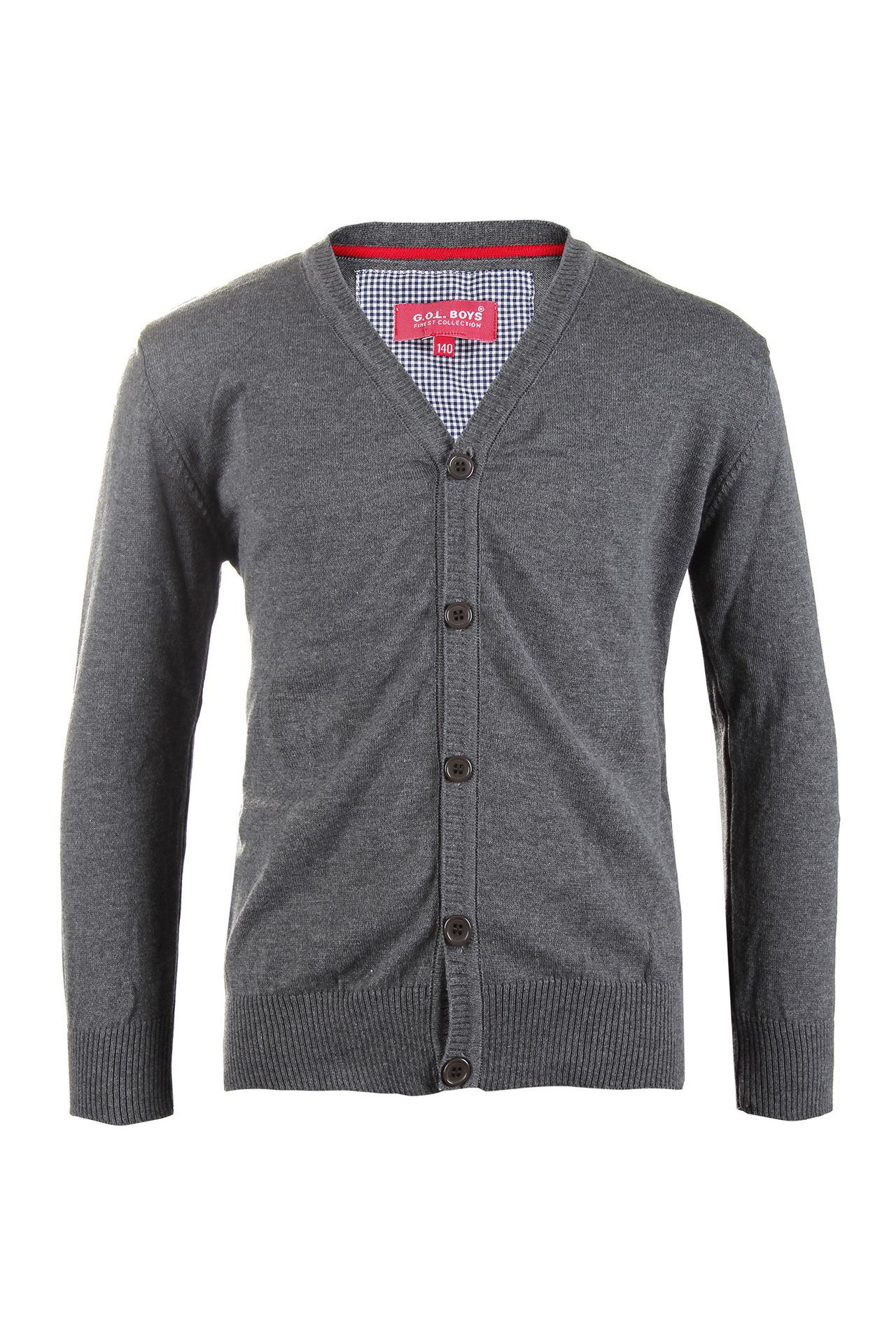 Boys-Basic-Strickjacke, 12gg