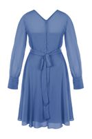 Chiffon Kleid Langarm