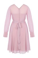 Chiffon Kleid Langarm