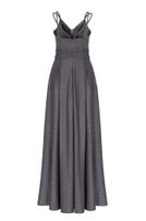 Girls-Glitzerkleid, lang