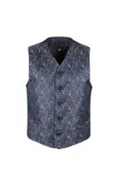 Jacquard-Weste m. Krawatte