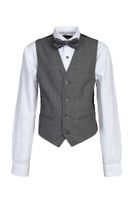 Boys-Karo-Weste Slim-Fit