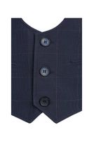 Boys-Karo-Weste Slim-Fit