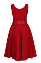 Girls-Krepp-Kleid mit Spitze