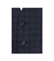 Boys-Karo-Weste Slim-Fit